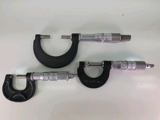 Scherr Tumico Outside Micrometer Machinist Lot X3 0 1" Mixed Blades