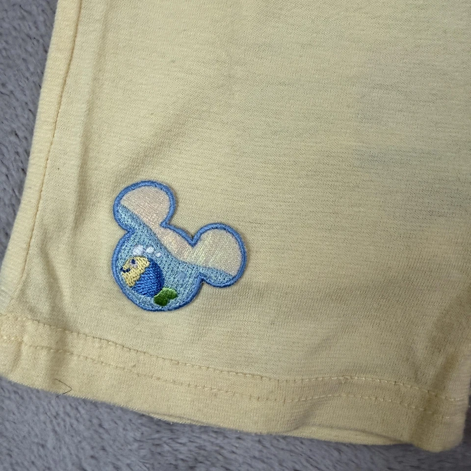 Disney Baby Mickey Mouse Shirt Shorts Set Boys Toddler 2T Yellow Striped Outfit - Image 4 of 4