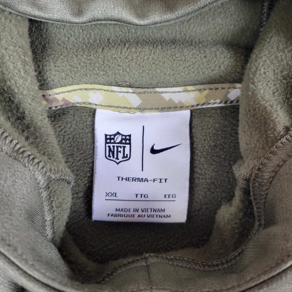 Sudadera con Capucha San Francisco 49er Salute to Service Hombres 2XL Verde Camuflaje Nike NFL Pullover Foto 2 de 4