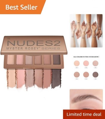 Mini Luxe Eyeshadow Palette with 6 Highly Pigmented Nude Colors for All Tones