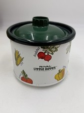 Rival Little Dipper Model 3204 Electric Server Crock Pot Made In USA Vegetables