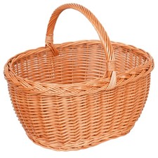 NEU! Einkaufskorb Weidenkorb Groß Autokorb Korb Korbwaren Weide Präsent KZ44