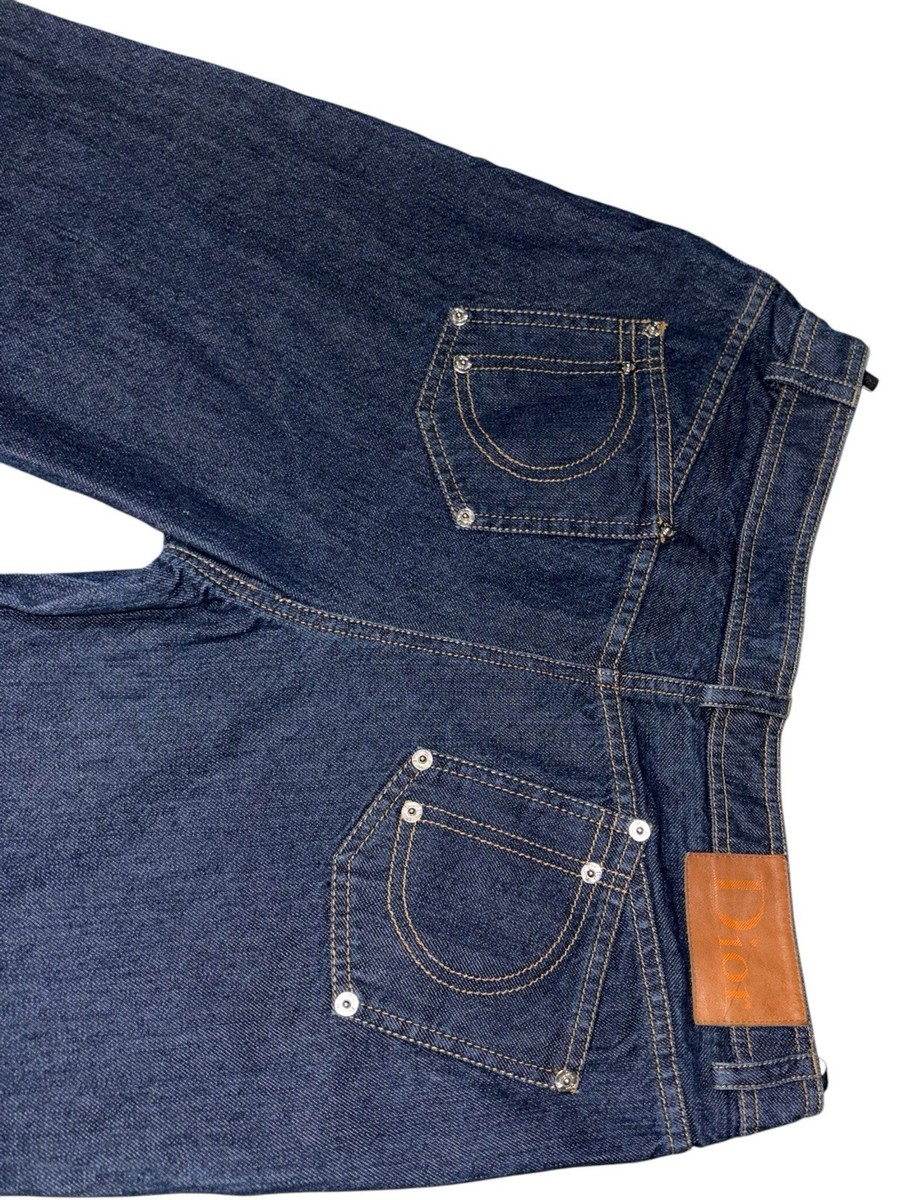 10 36x37 Dior John Galliano Bootcut Flare Studded Embroidery Jeans