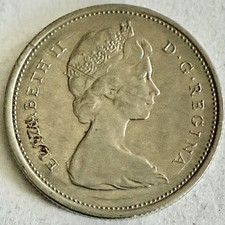 1969 Canada/Canadian Twenty-Five Cent (25c) Coin/Queen Elizabeth II/Caribou/CQ4