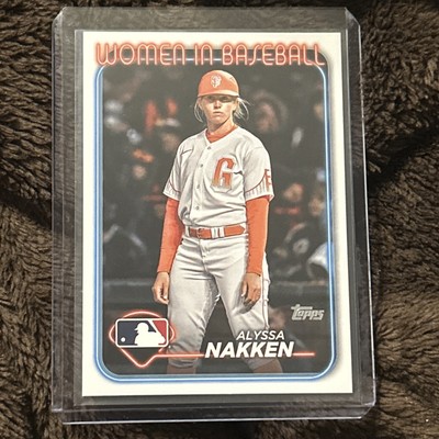 2024 Topps Women in Baseball #WIB-4 Alyssa Nakken San Francisco Giants NM+ FS PF