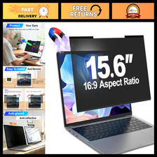 15.6" Magnetic Laptop Privacy Screen Filter - Anti-Blue Light, Anti-Glare Shield