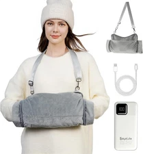 Rechargeable Hand Warmer Pouch with Far Infrared Heating Technology, Electric He