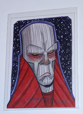 Star Wars Masterwork Paul Gutz Gutierrez Tion Medon 1/1 Sketch Card Topps 2015