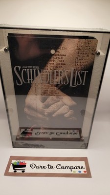Schindler s List Collector s Set DVD CD Soundtrack Book Plexiglass Case New Mint
