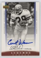 2006 UD Legends Legendary Signatures Curt Warner #84 Auto 0gx4