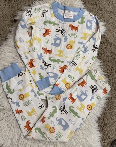 HANNA ANDERSON kids animal themed pajamas pj set size 8, 130 - Picture 2 of 6