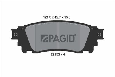 PAGID Bremsbelagsatz Scheibenbremse T2465N für TOYOTA ALPHARD VELLFIRE GGH30 NX