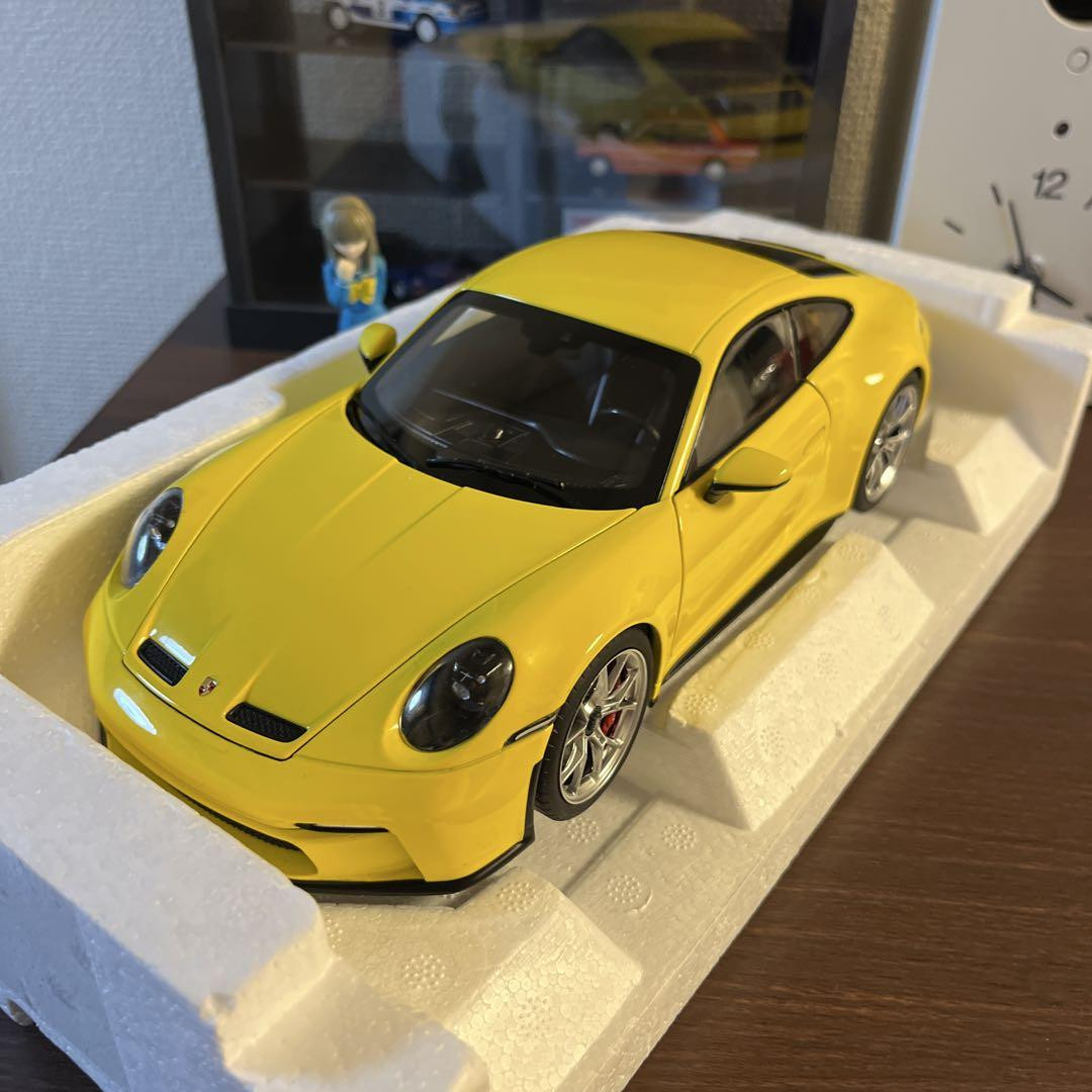 ミニカー Norev 1/18 Porsche 911 GT3 2021 Yellow 1/18 Norev 2021 Porsche 911 992 GT3 Touring (Yellow) Diecast