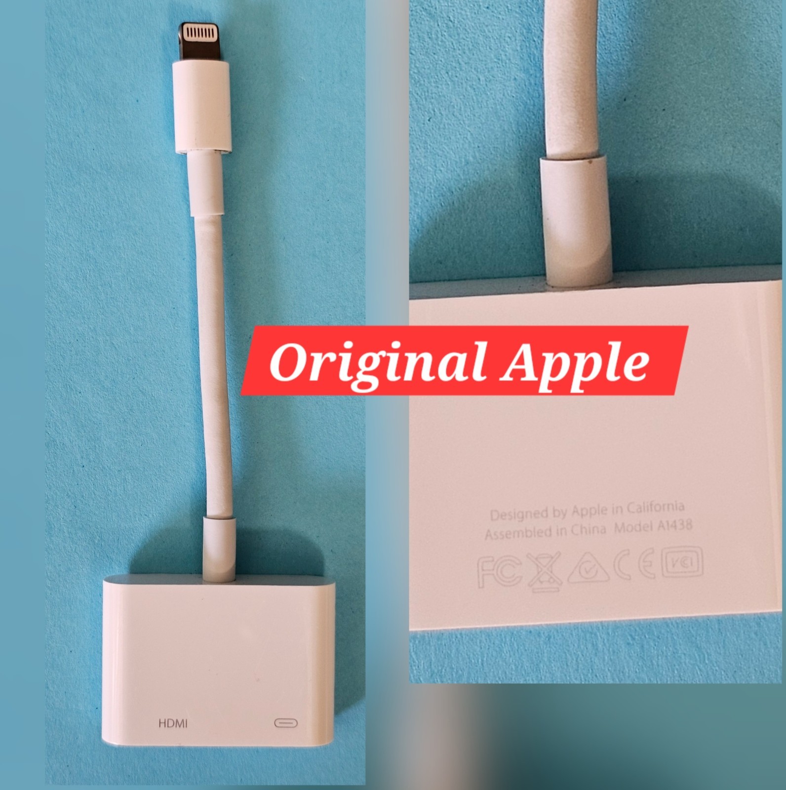 Original Apple Lightning Digital AV Adapter MD826AM/A
