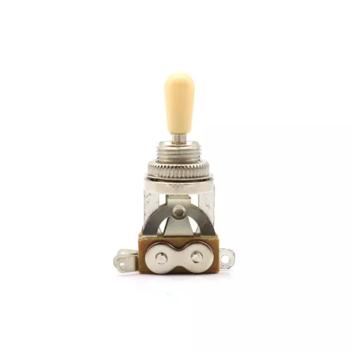 Chrome w/Cream Cap,Les Paul Gibson Epiphone Guitar 3 Way Selector Toggle Switch