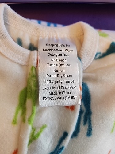 SLEEPING BABY Zipadee-Zip Sleeping Sack Fleece XS 3M-6M Giraffe NEW - Picture 8 of 11