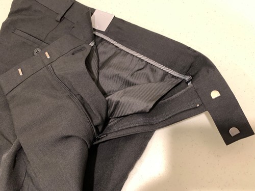 John Henry Modern Fit Black Slacks Dress Pants 36x30 100% Polyester NWT - Picture 6 of 9