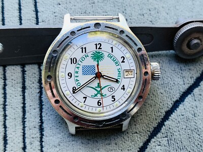 Soviet Vintage Wrist Watch Vostok amphibian 2416b Operation