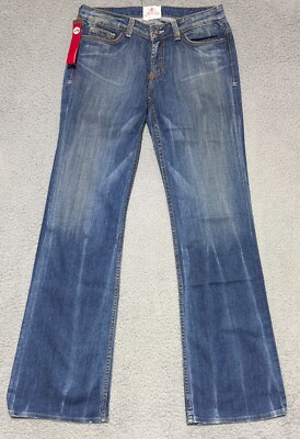 People's Liberation Bella Bootcut Jeans 19'' Monacco Medium Wash 29x34 NEW