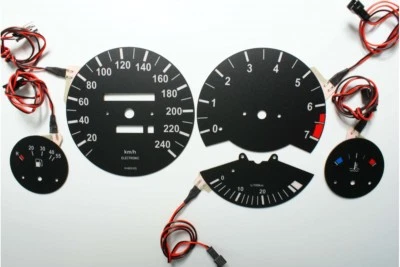 BMW E30 Original Design Glow Calibre Plasma Cadrans Tachymètre Shift Indicato - Photo 1/4