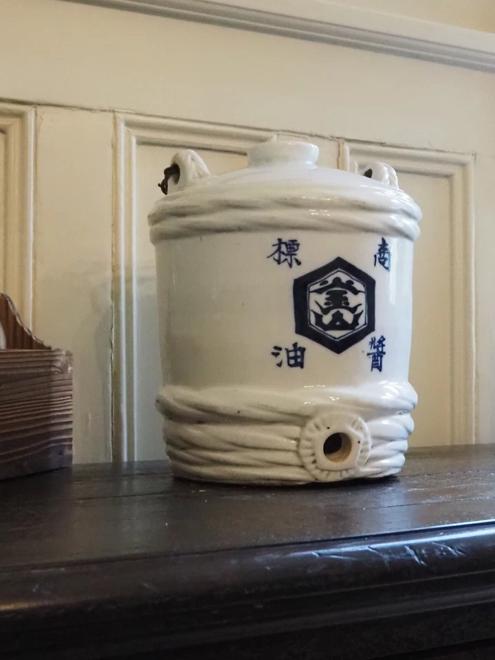 Jarra de cervecería de salsa de soja Kidera antigua rara - cerámica colonial de la era de Corea. Foto 2 de 4