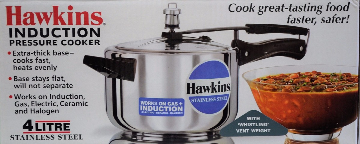 Hawkins Stainless Steel 4.0 Liter extra thick Pressure Cooker New