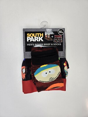 SOUTH PARK Novelty Boxer Brief & Crew Socks Set Men's Size XL 40''-42'' NWT
