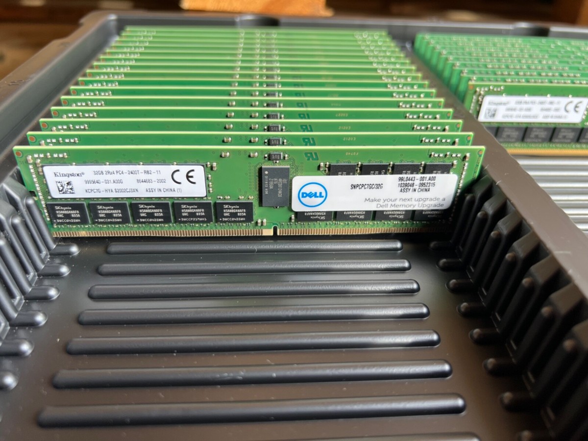 ◆DELL純正サーバー用メモリー 8GB 4枚セット（32GB）新品、未開封 Dell 32GB 2RX4 PC4-2400T DDR4 ECC Server Memory Ram - A8711888
