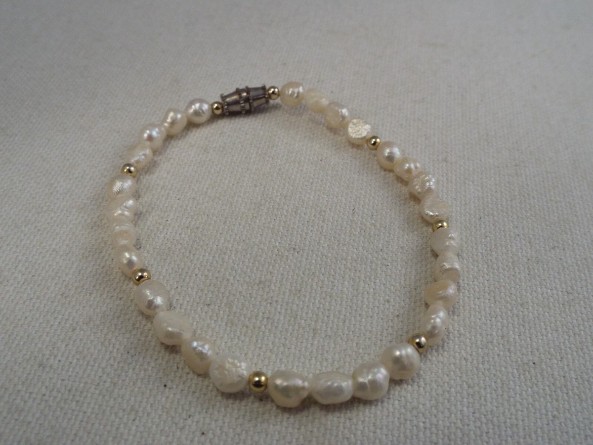 Genuine Baroque Pearl Bracelet (J12) | eBay