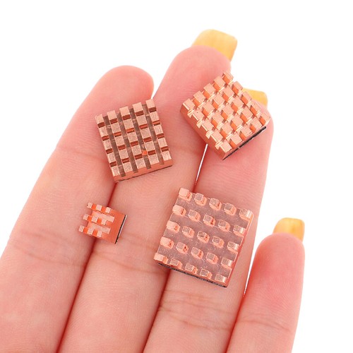 4Pcs/Set For Orange Pi 3 LTS Heat Sink Aluminum Alloy Radiator Copper Cooler Kit - Afbeelding 3 van 11