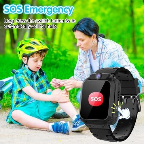 Smartwatch Kinder mit Telefonfunktion Armbanduhr SOS für iPhone Samsung Huawei - Bild 4 von 4