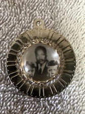 John F Kennedy Martin Luther King & Albert Kennedy Spin Bubble Necklace Pendant