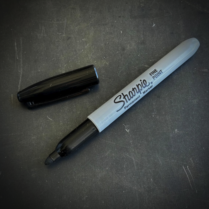 Marlin Spike - Black G10 Sharpie Pen - EDC Tool - Paracord Knot