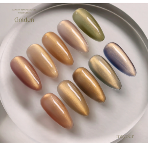 mayour Golden Magnetic Gel nail Polish Collection 8g 10 Colors Set K-Beauty - Picture 5 of 8