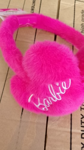 Barbie Girls Kids Pink Fluffy Ear Muffs - Brand New - Picture 7 of 8
