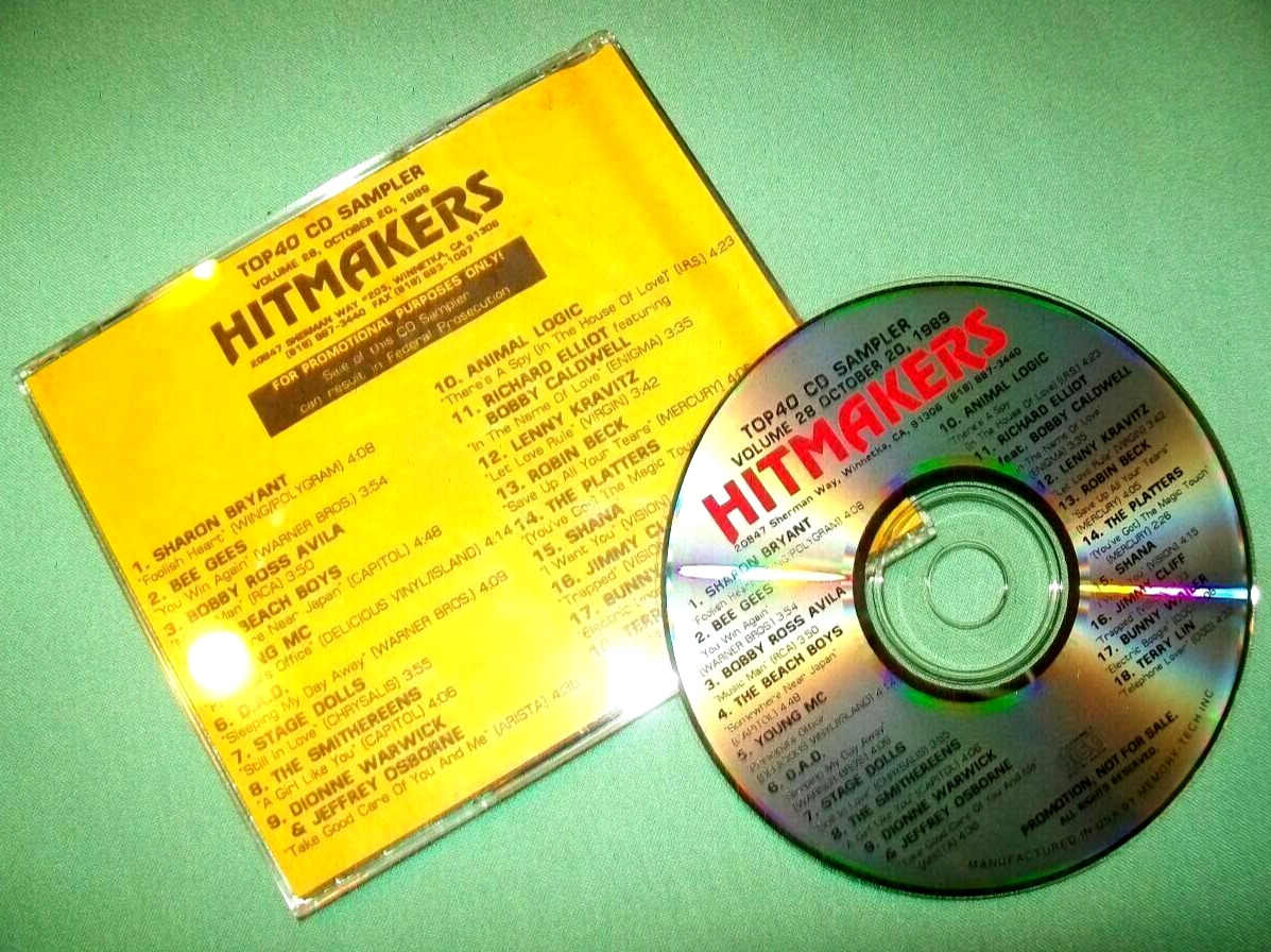Hitmakers Top 40 CD 1989  Vol. 28  ** PROMO CD **    Bee Gees / The Beach Boys