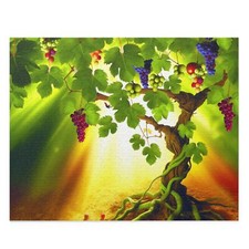 Puzzle 120, 252, 500-Piece Christian Bible John 15 Vine Bear Fruit Jesus Christ
