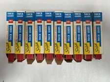 LOT Vintage Scripto G920 Mechanical Pencil Thick Red Leads Refills (A7)