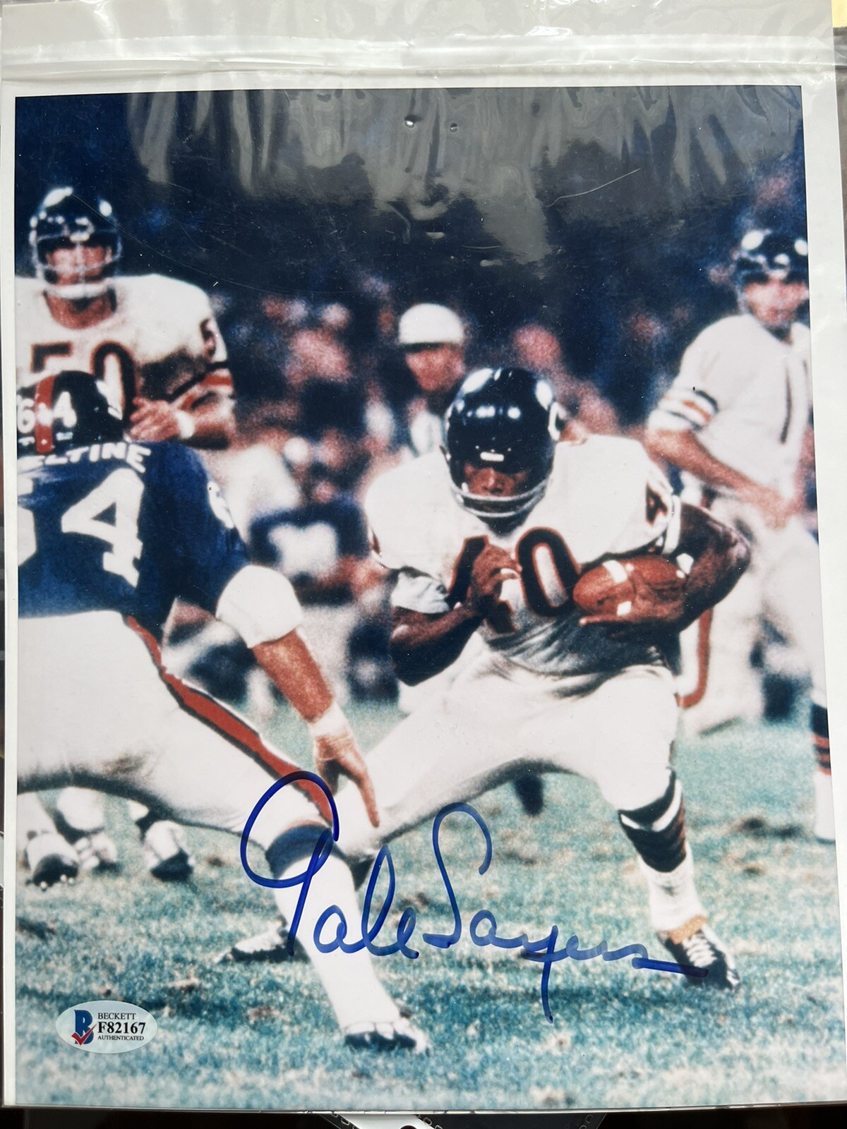 Gale Sayers Autographed Signed 8x10 Beckett COA 