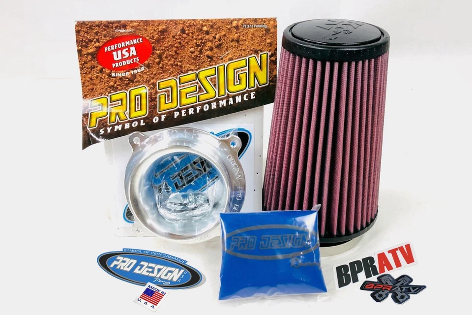 Pro Design Pro Flow K&N Air Filter Intake Kit 06-25 Yamaha Raptor 700 700R PD234 - Image 2 of 4