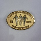 Alberta Surface Mine Rescue 1995 Fort McMurray Belt Buckle Canada Brass Mining