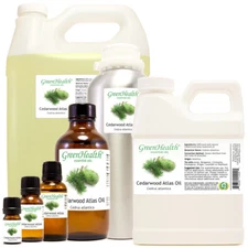 GreenHealth Cedarwood Atlas Essential Oil 100% Pure Many Sizes Free Shipping
