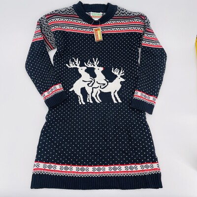 white christmas dresses Peppermint Elf Christmas Sweater Dress – Ragstock