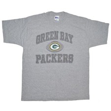 Green Bay Packers Vintage T-Shirt Pro Player size XL Gray Single Stitch USA Made