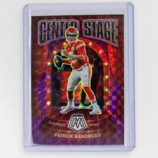 2024 Panini Mosaic Patrick Mahomes II Center Stage Purple Prizm 29/49 #18 Chiefs