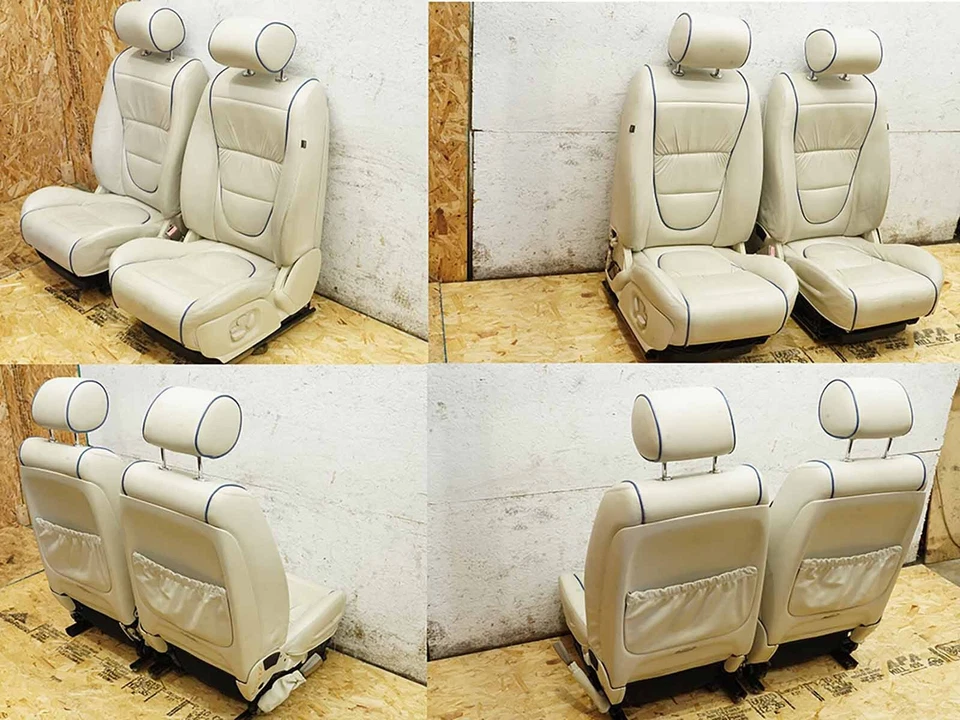2004 - 2007 Jaguar Xj8 Vanden Plas X350 Seat Leather Bucket Front Rear Set Oem - Изображение 3 из 4