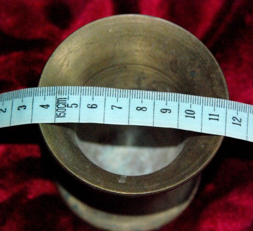 Pharmacy Mortar And Pestle Old Antique Brass19 Century - Picture 8 of 12
