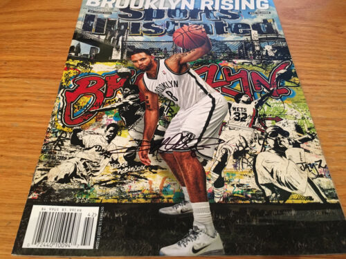 Deron Williams Brooklyn Nets Periódico Genuino Revista Ilustrada de Deportes Certificado de Autenticidad - Imagen 1 de 2