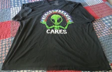 ODM Men's Colorful Short Sleeve T-Shirt. Nobody Freakin Cares Size 3XL