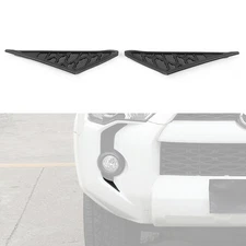 Gloss Black Front Fog Light Decals Grill Trims For 4Runner 2014-2024 Accessories